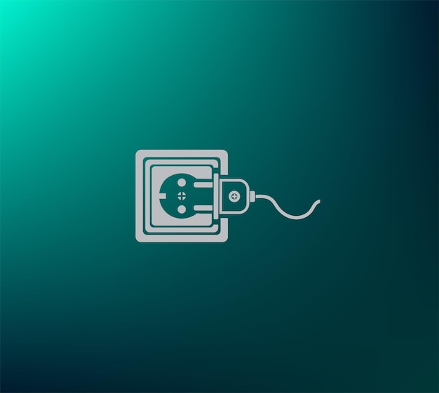 Ilustración vectorial del botón de reproducción en la mano Concepto de tecnología eléctrica de energía Icono del botón De reproducción