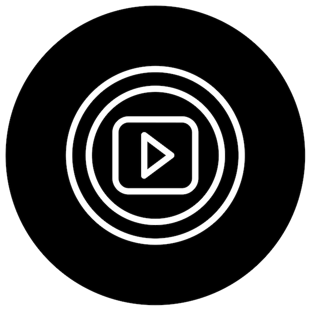 Ilustración vectorial del botón de reproducción