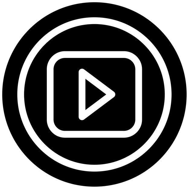 Ilustración vectorial del botón de reproducción