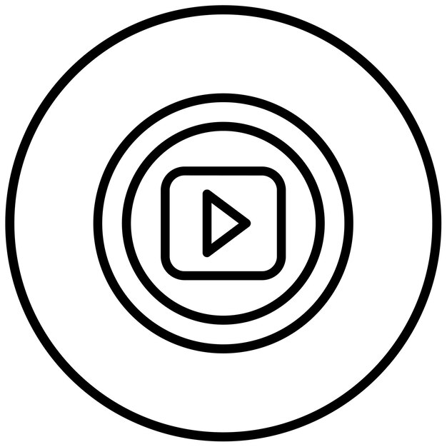 Ilustración vectorial del botón de reproducción