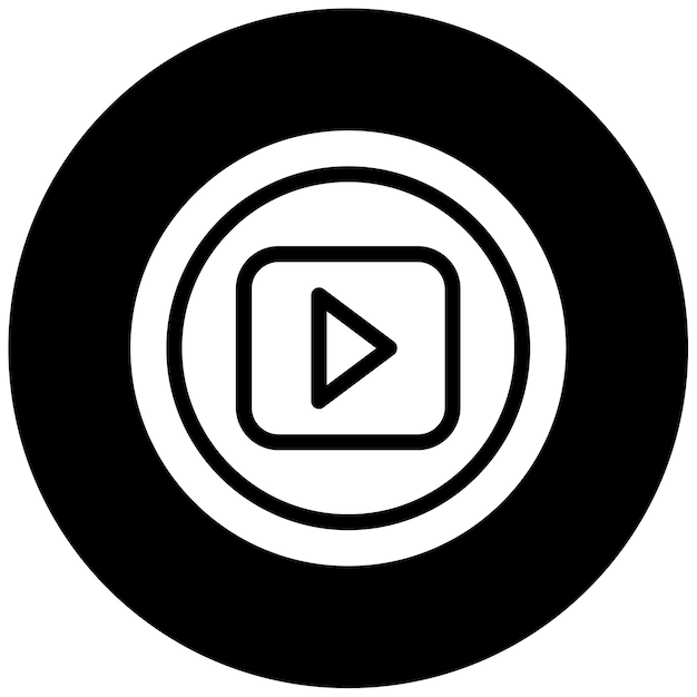 Ilustración vectorial del botón de reproducción