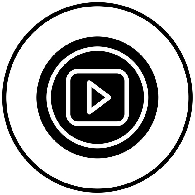 Ilustración vectorial del botón de reproducción