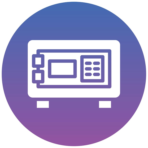 Ilustración vectorial de la bóveda llena de dinero