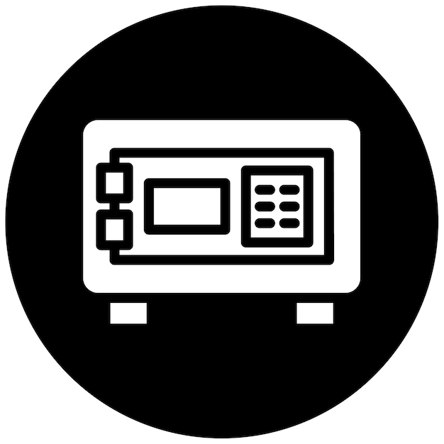 Ilustración vectorial de la bóveda llena de dinero