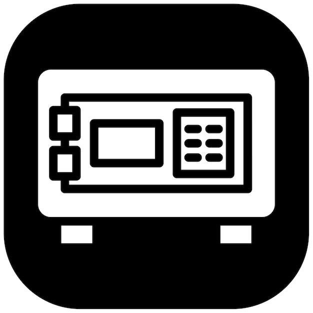 Ilustración vectorial de la bóveda llena de dinero