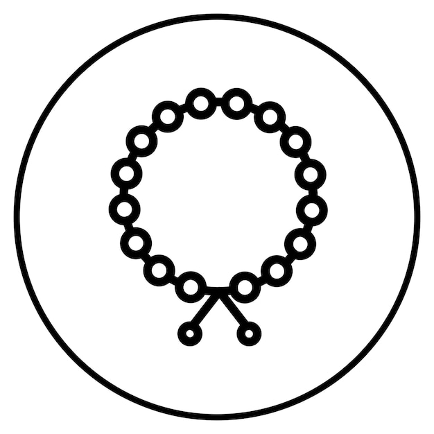 Ilustración vectorial del brazalete del peregrino