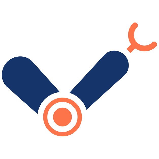 Ilustración vectorial del brazo robótico