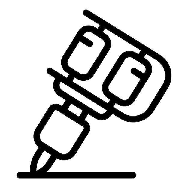 Ilustración vectorial del brazo robótico