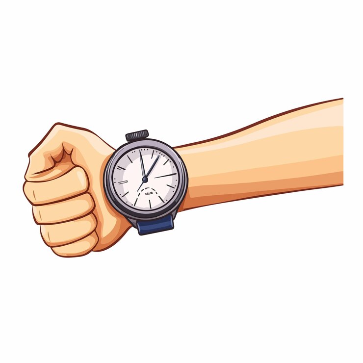 Vector ilustración vectorial del brazo del tensiómetro profesional aislada en fondo blanco