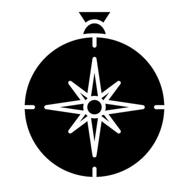 Ilustración vectorial de la brújula