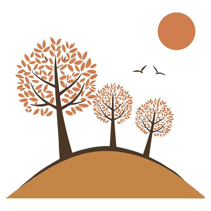 Ilustración vectorial de buena calidad de Minimal Landscape