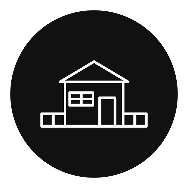 Ilustración vectorial del bungalow