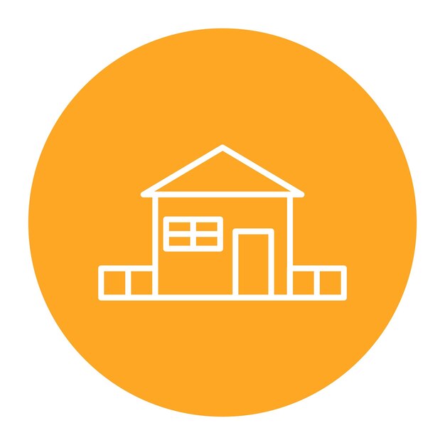 Ilustración vectorial del bungalow
