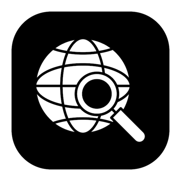 Ilustración vectorial de búsqueda global