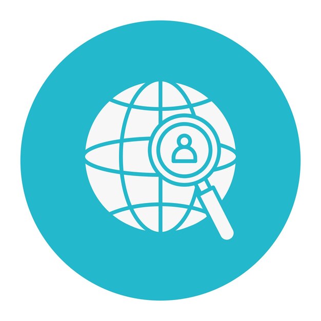 Ilustración vectorial de búsqueda global