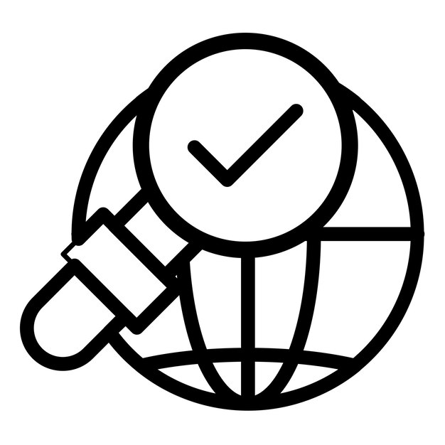 Ilustración vectorial de búsqueda global
