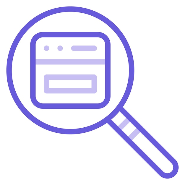 Ilustración vectorial de búsqueda en el sitio web