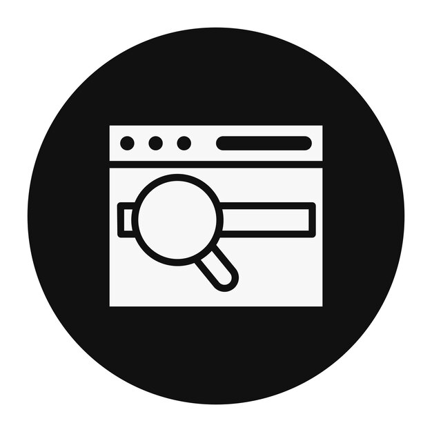 Ilustración vectorial de búsqueda en la web