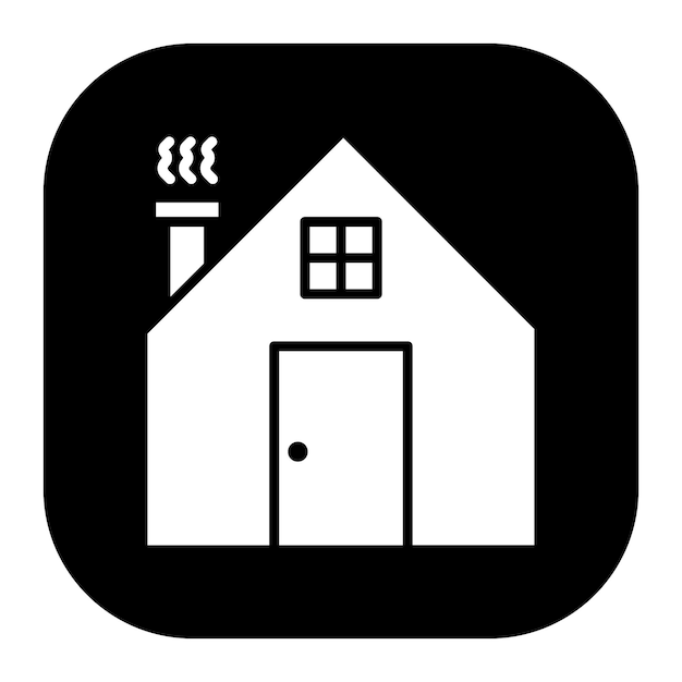 Ilustración vectorial de la cabaña de invierno