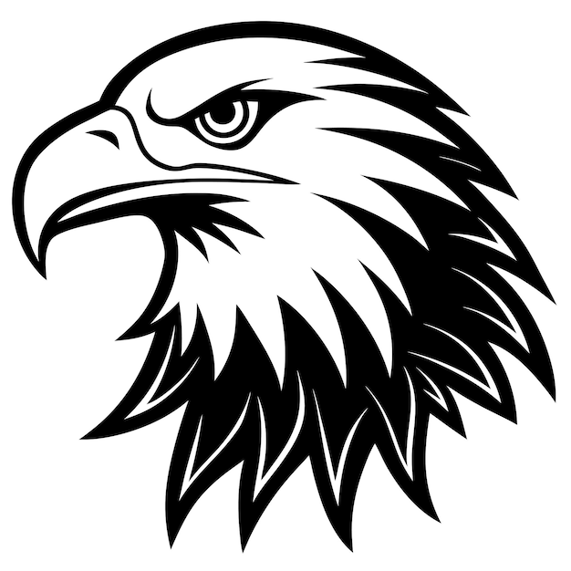 Ilustración vectorial de la cabeza del águila
