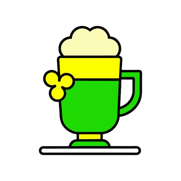 Ilustración vectorial del café irlandés