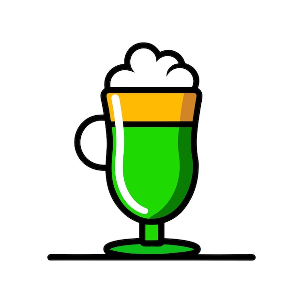 Ilustración vectorial del café irlandés