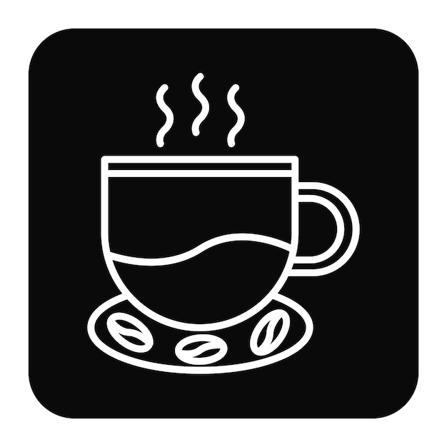 Ilustración vectorial del café