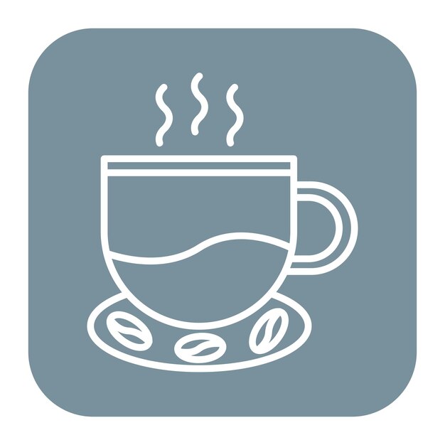 Ilustración vectorial del café