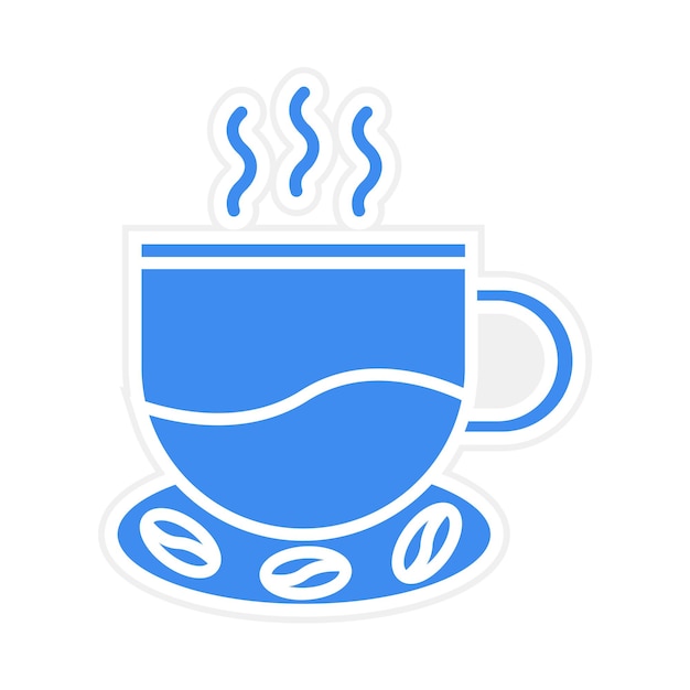Ilustración vectorial del café