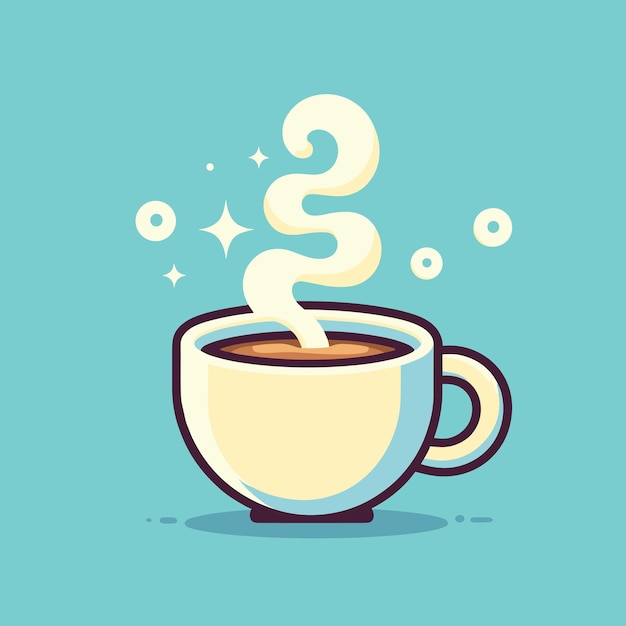 Vector ilustración vectorial del café