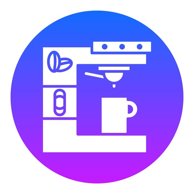 Ilustración vectorial de la cafetera