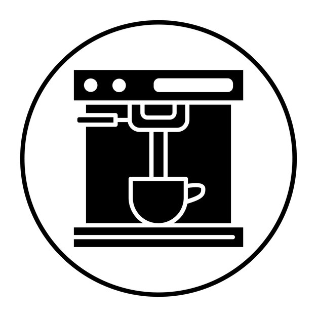 Ilustración vectorial de la cafetera