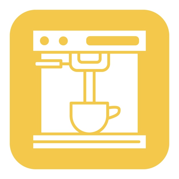 Ilustración vectorial de la cafetera