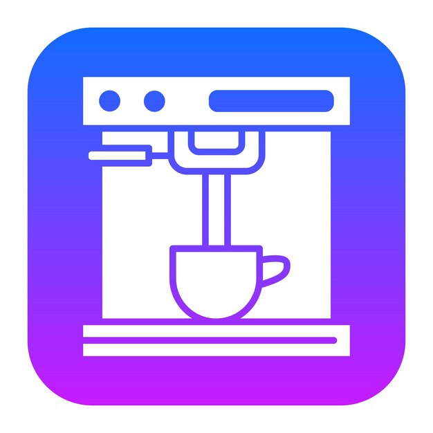 Ilustración vectorial de la cafetera