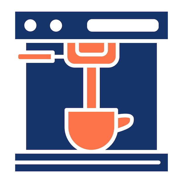 Ilustración vectorial de la cafetera