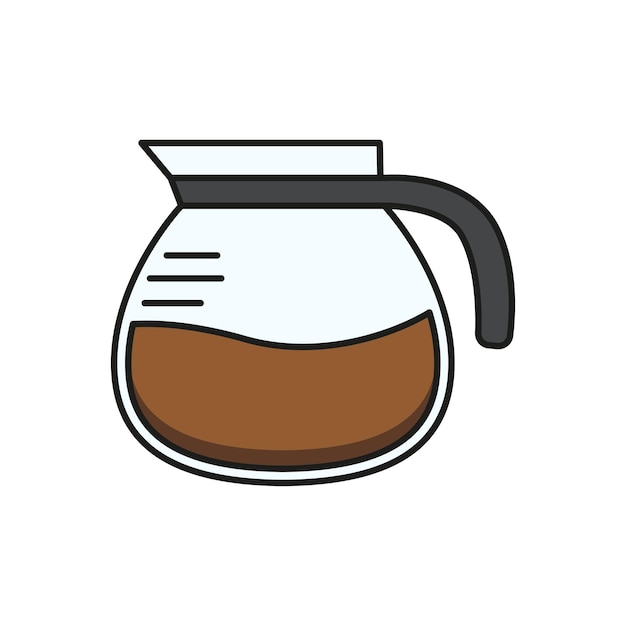 Ilustración vectorial de la cafetera