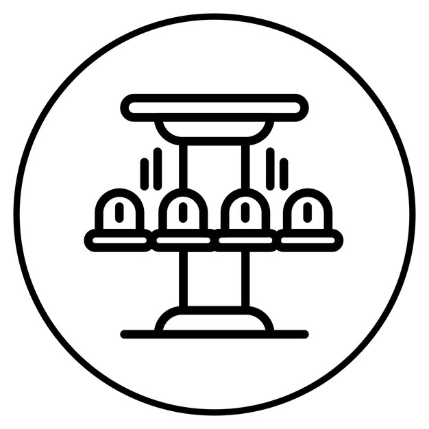 Ilustración vectorial de caída de la torre