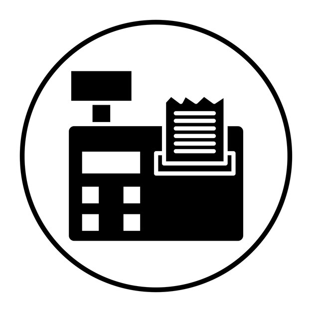 Ilustración vectorial de la caja automática