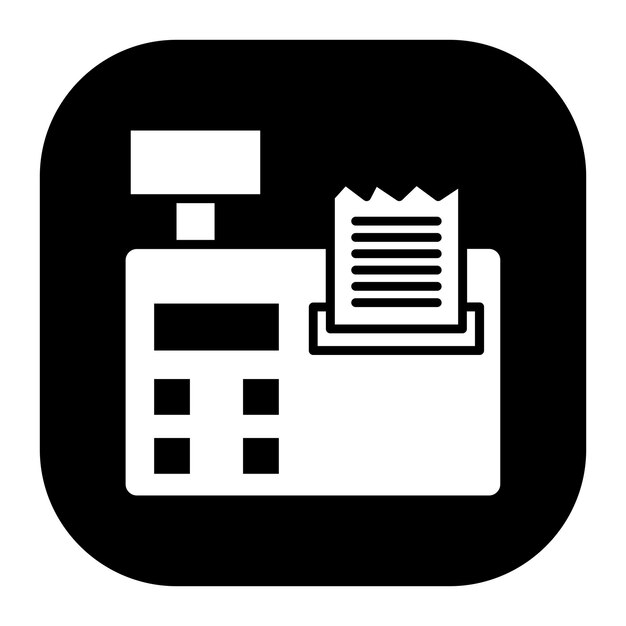 Ilustración vectorial de la caja automática