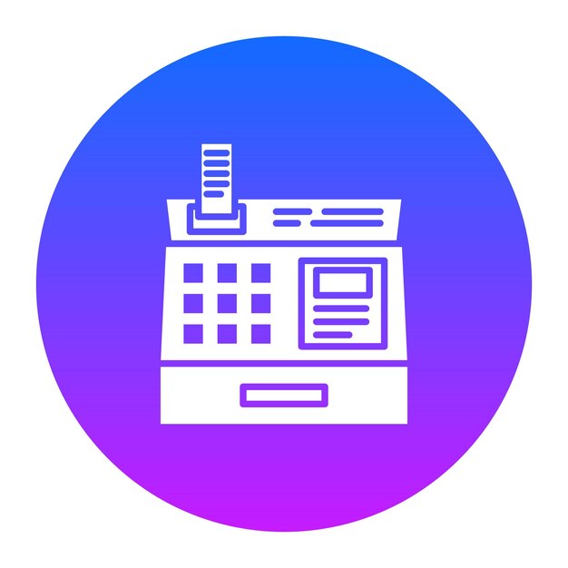Ilustración vectorial de la caja automática