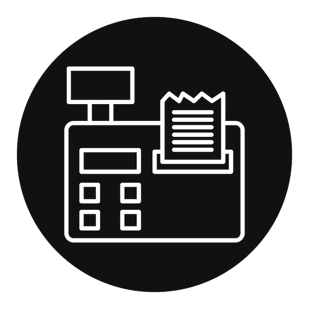 Ilustración vectorial de la caja automática