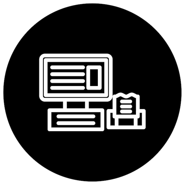 Ilustración vectorial de la caja automática