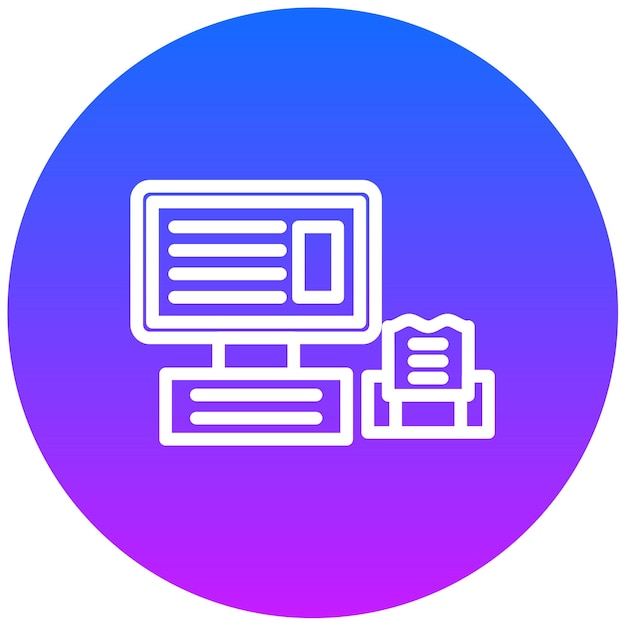 Ilustración vectorial de la caja automática
