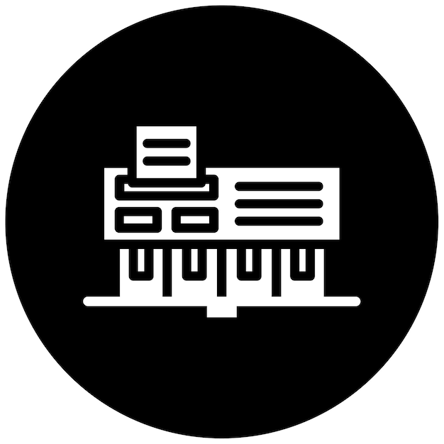 Ilustración vectorial de la caja automática