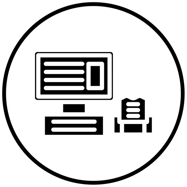 Ilustración vectorial de la caja automática