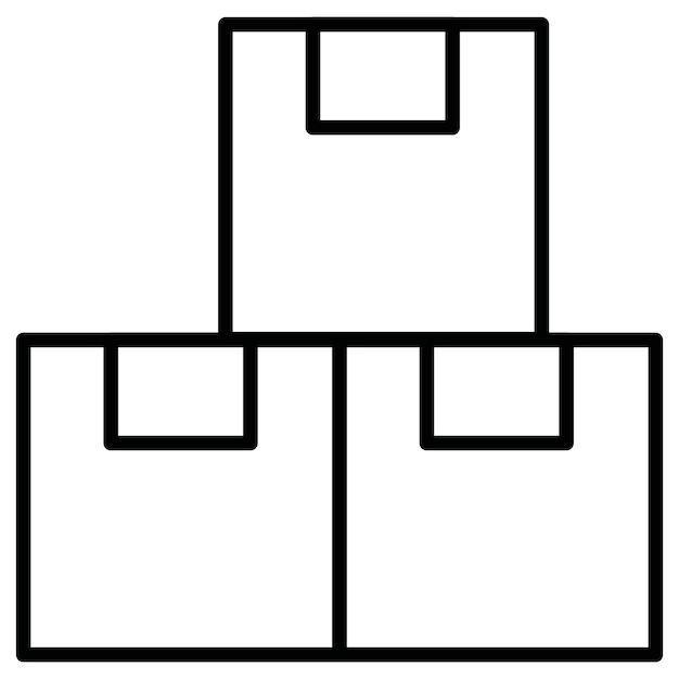 Ilustración vectorial de la caja de carga