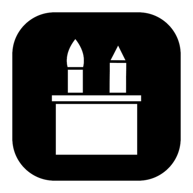 Ilustración vectorial de la caja de lápiz