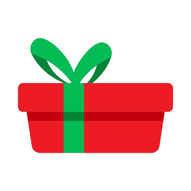 Ilustración vectorial de la caja de regalos de Navidad