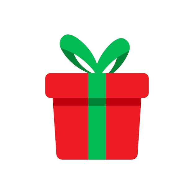 Ilustración vectorial de la caja de regalos de Navidad
