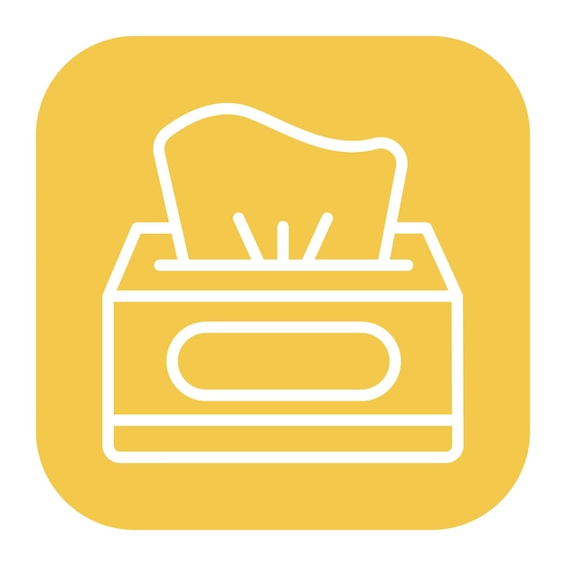 Ilustración vectorial de la caja de tejidos